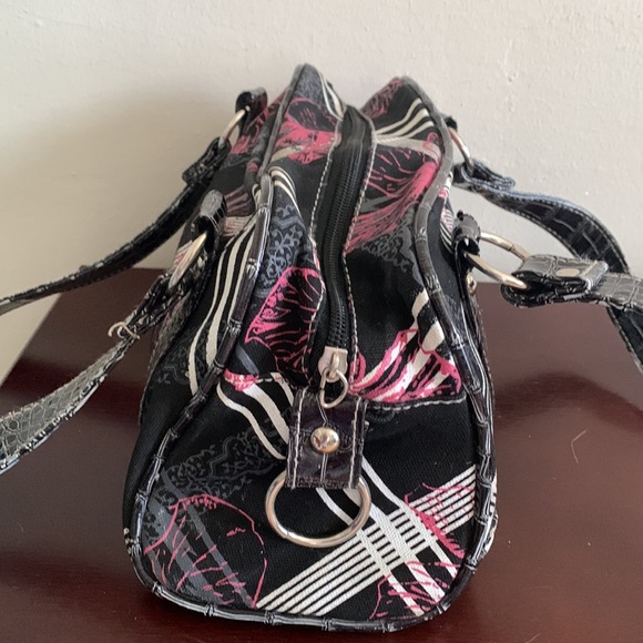 Point Zero Black and hot pink faux leather Hand bag - Picture 1 of 4